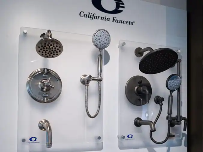 California Faucets Shower Heads at the Bath & Kitchen showroom at Penstan Supply Cranberry PA