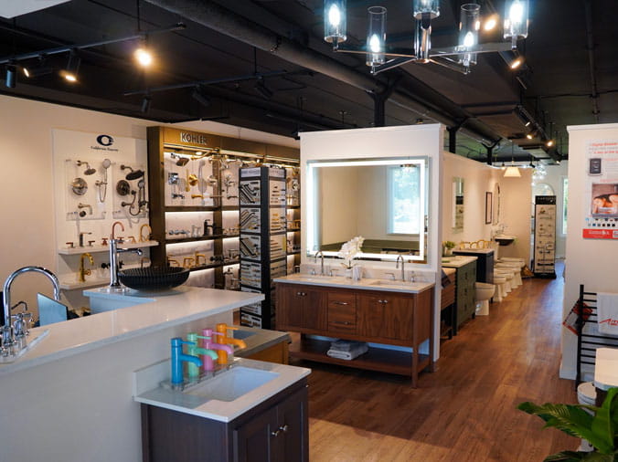 the Bath & Kitchen showroom at Penstan Supply Cranberry PA